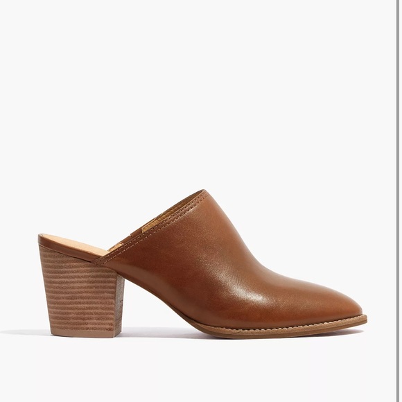 Madewell shaper Mule size 7.5 in English Saddle - Picture 2 of 5